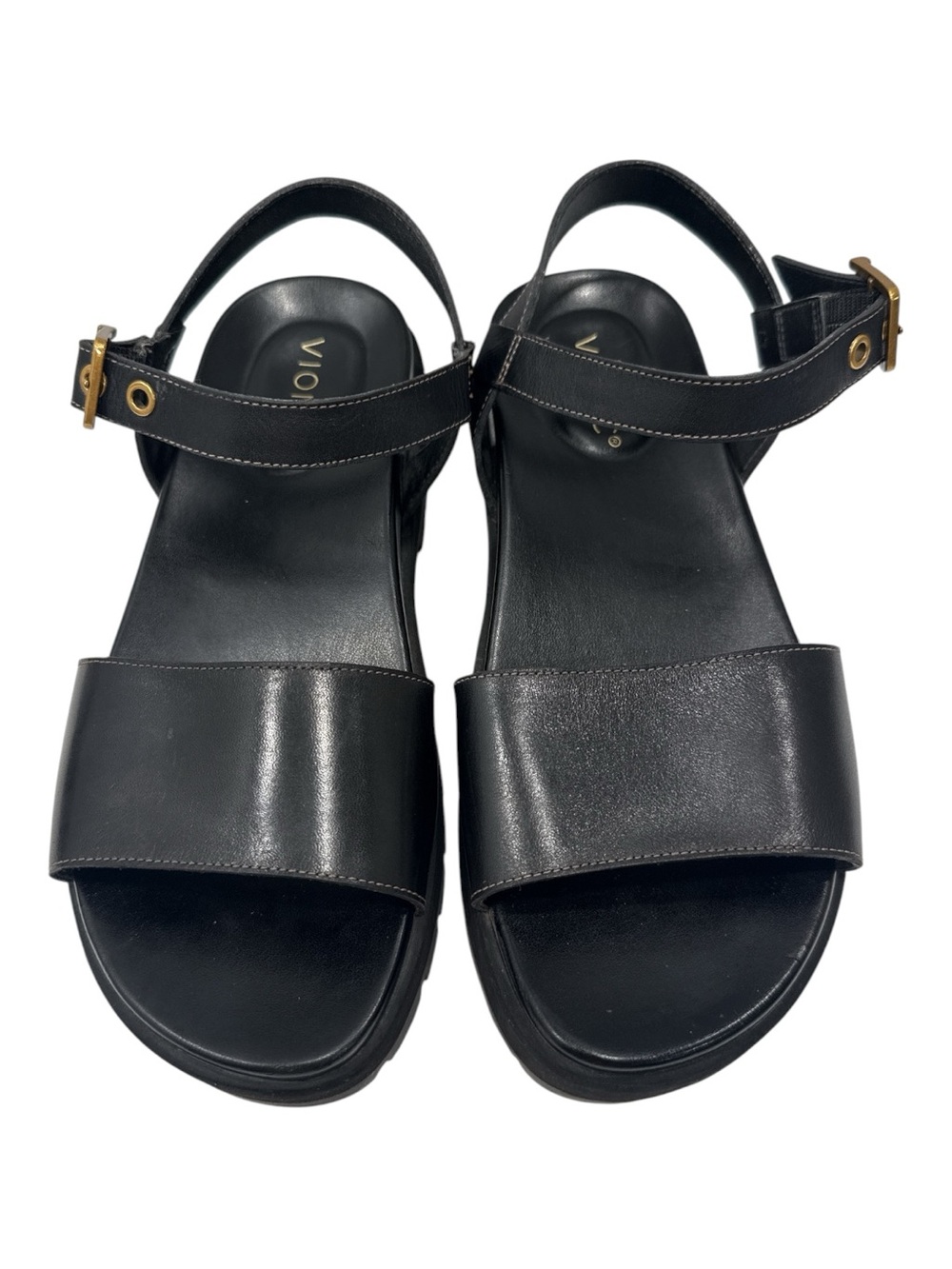 Vionic Women's Onyx Jamie Toe Adusjtable Strap Sandal  Lug-Sole Platform sz 7.5 - Picture 4 of 9